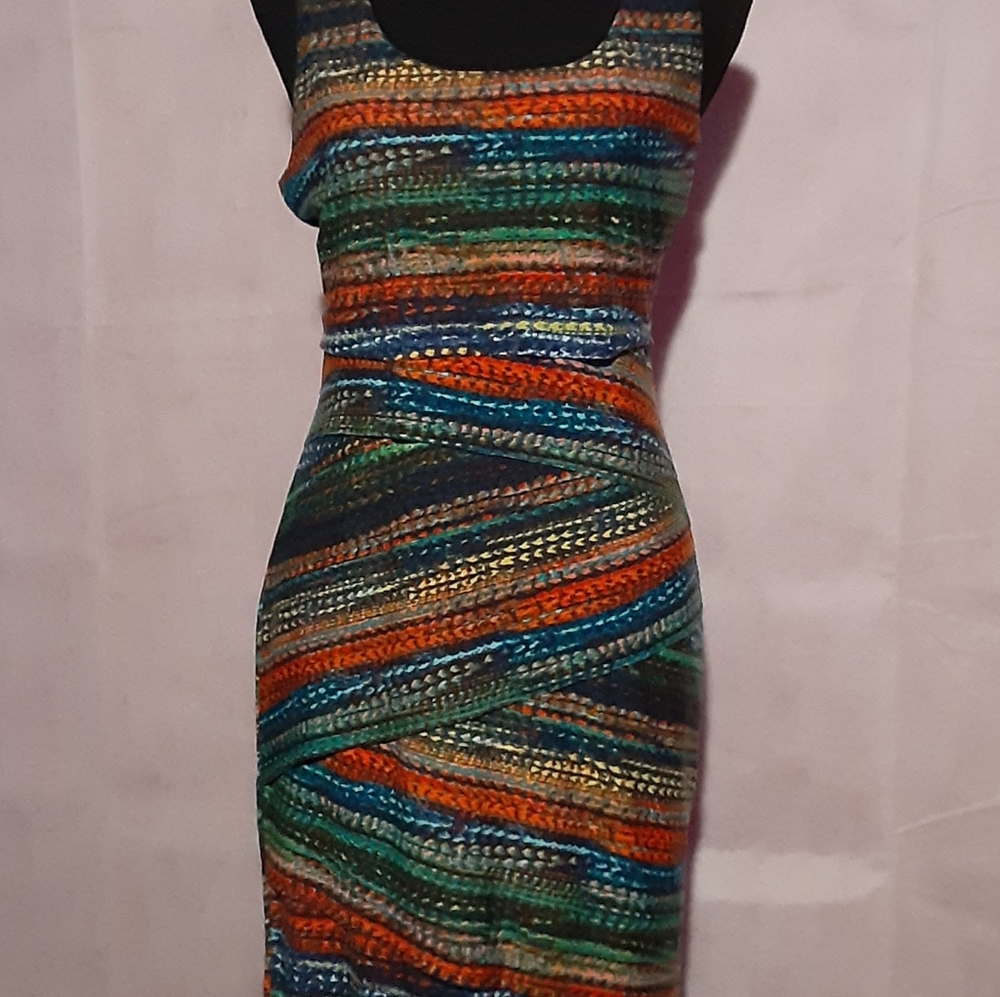 Dress - MISS TINA, by Tina Knowles; Color: Multicolor; Size: M (8-10)